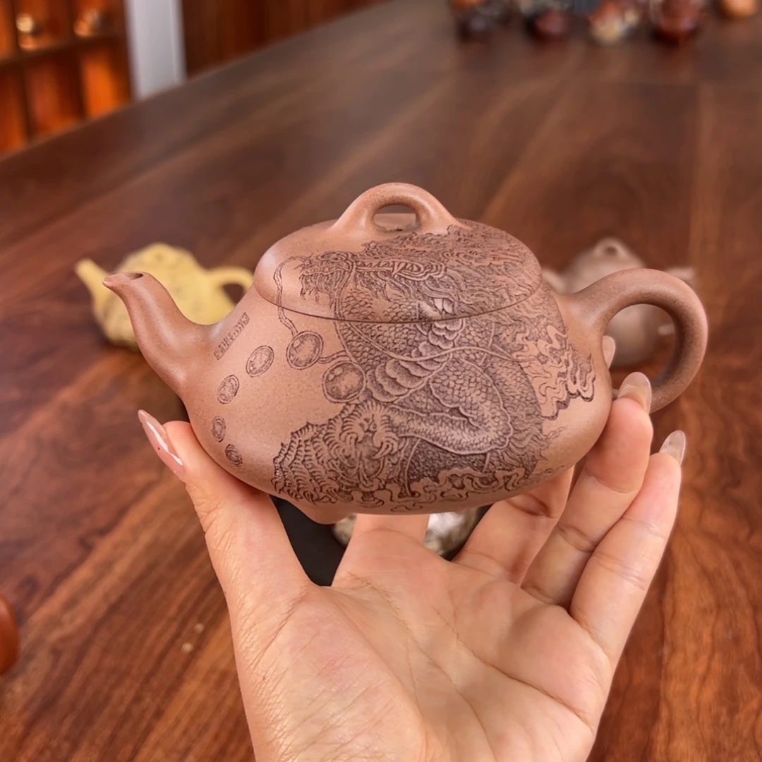 茶壶紫砂龙腾四海汉棠