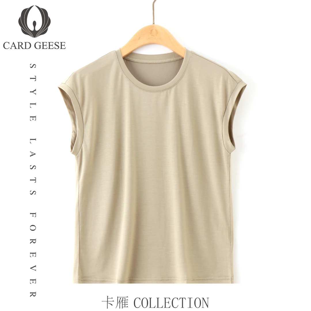 卡雁CARD GEESE25新款轻奢时尚通勤背心MYJ2-25M1161-2312