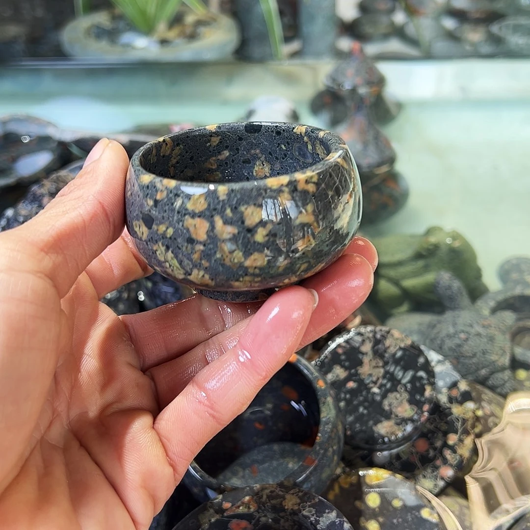 梅花玉鱼缸石微瑕不退不换