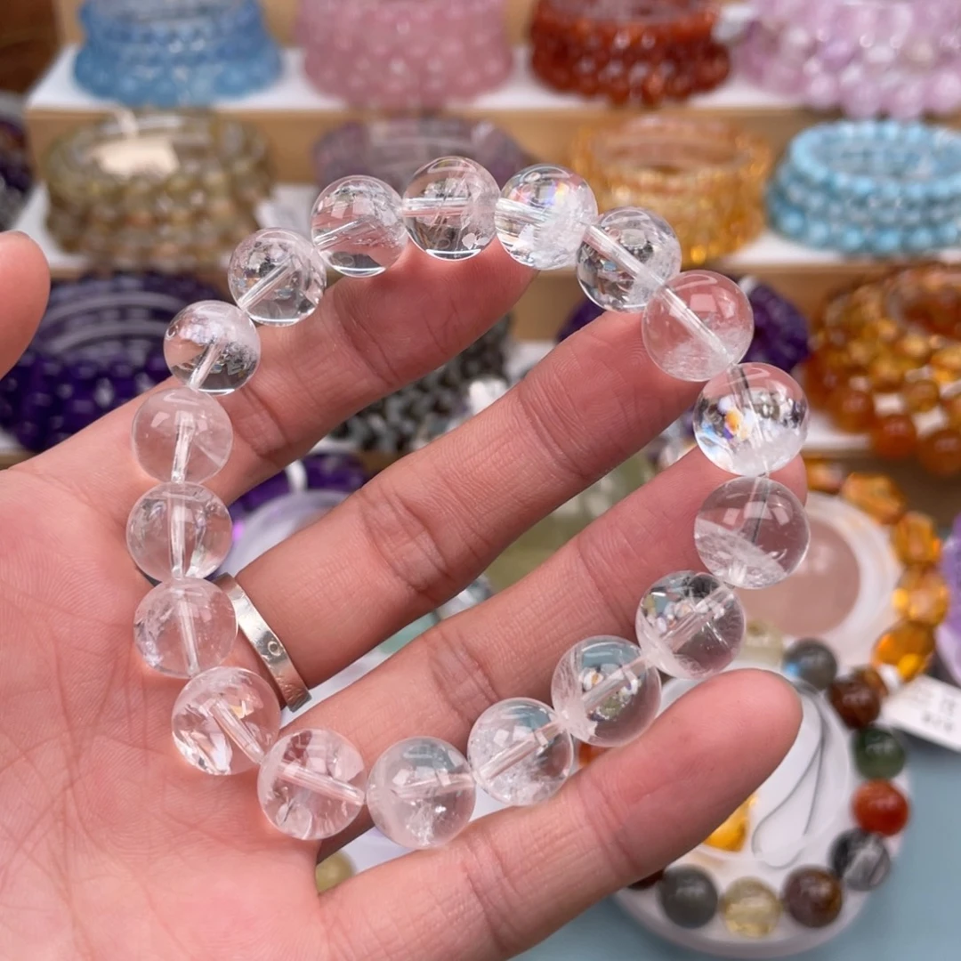未镶嵌手链水晶白聚彩
