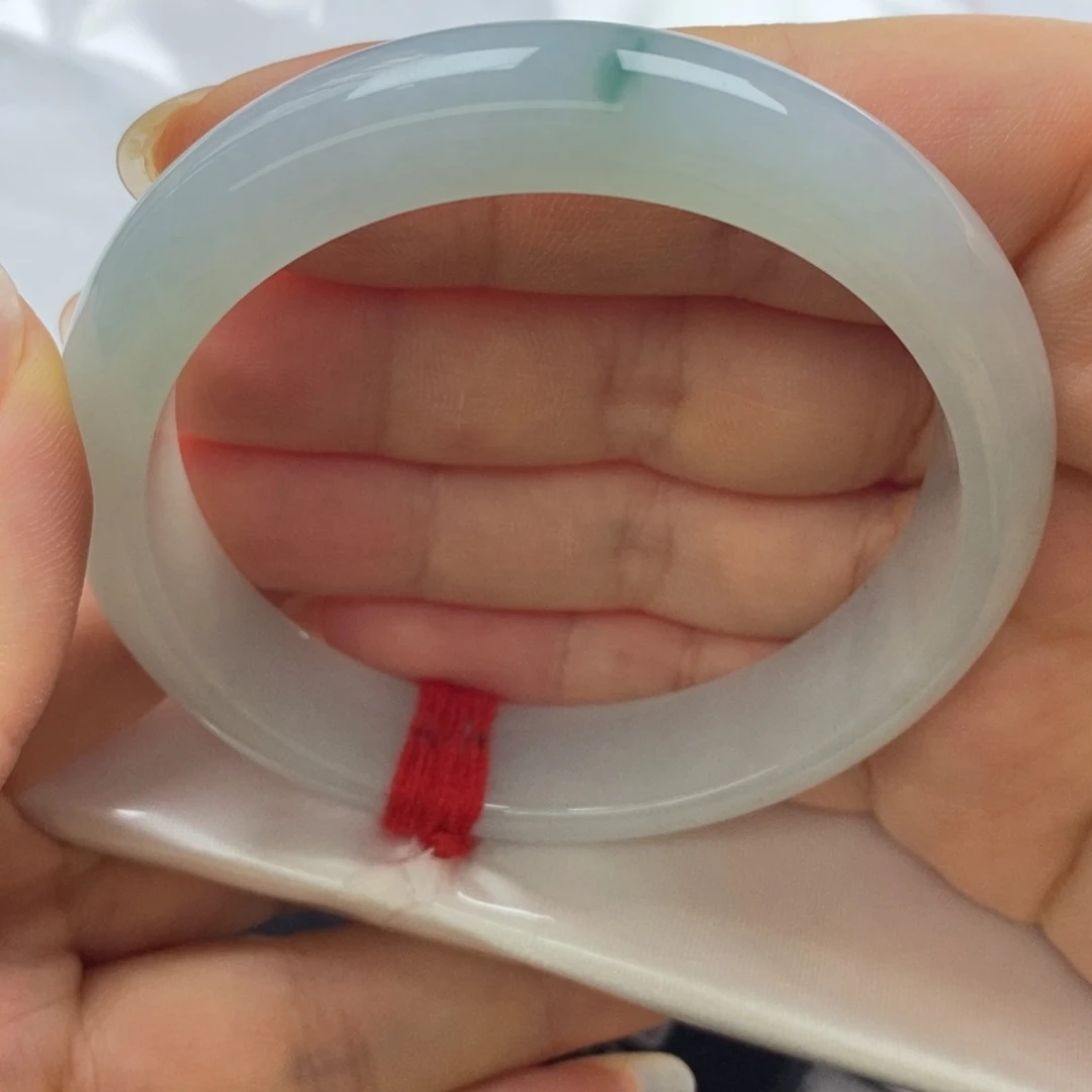 翡翠未镶嵌手镯天然缅甸翡翠手镯A货58圈口