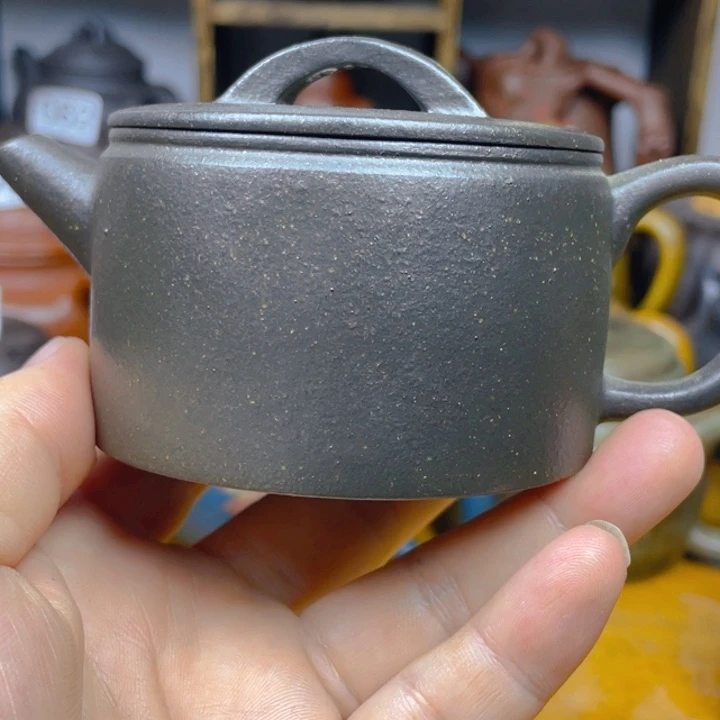 茶壶紫砂紫砂壶粗砂天青汉瓦150