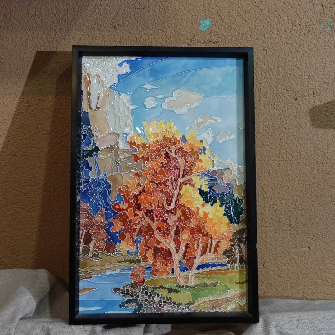 原创纯手工陶瓷画 景德镇特色装饰挂画 旅游纪念品送礼礼物