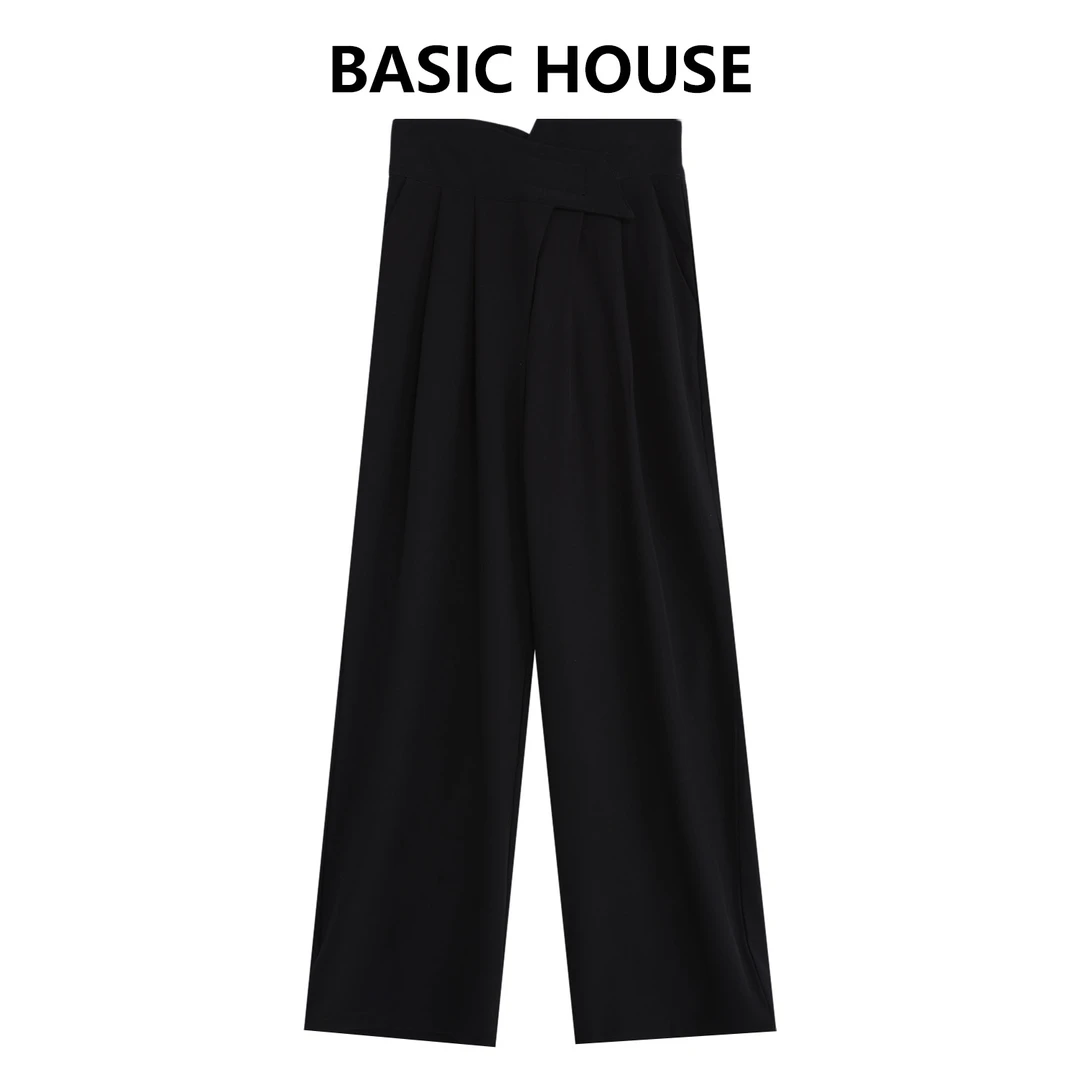 Basic House/百家好春夏新款高腰显瘦百搭休闲裤B1335B5IK42