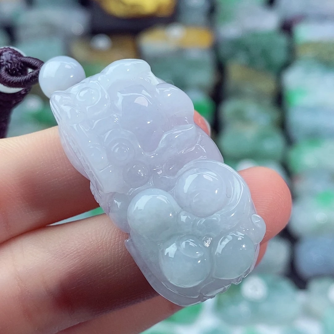 颈饰未镶嵌翡翠天然