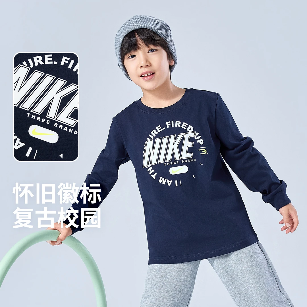 Nike耐克儿童童装长袖T恤RWN-LS-1736