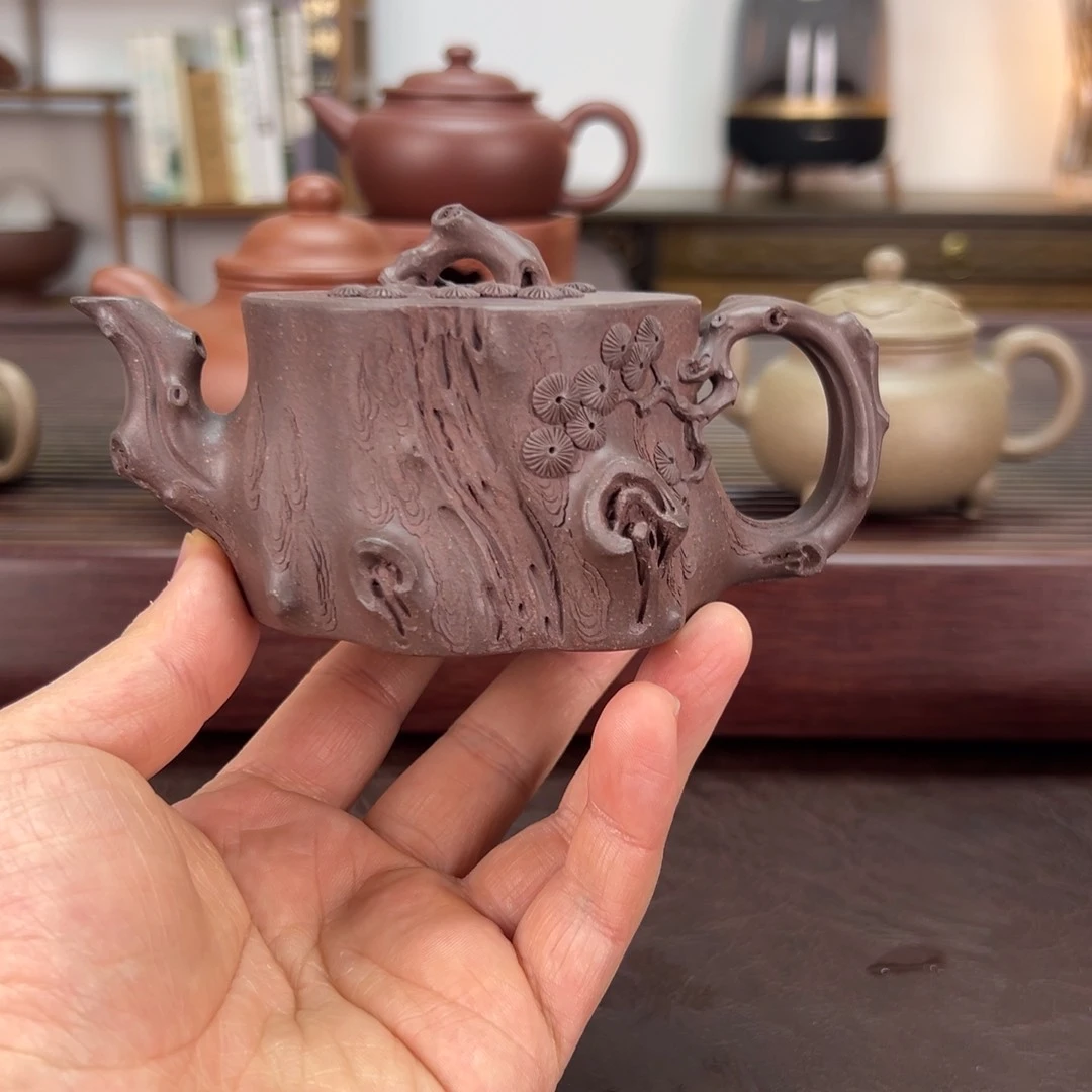 紫砂茶壶底槽清140毫升