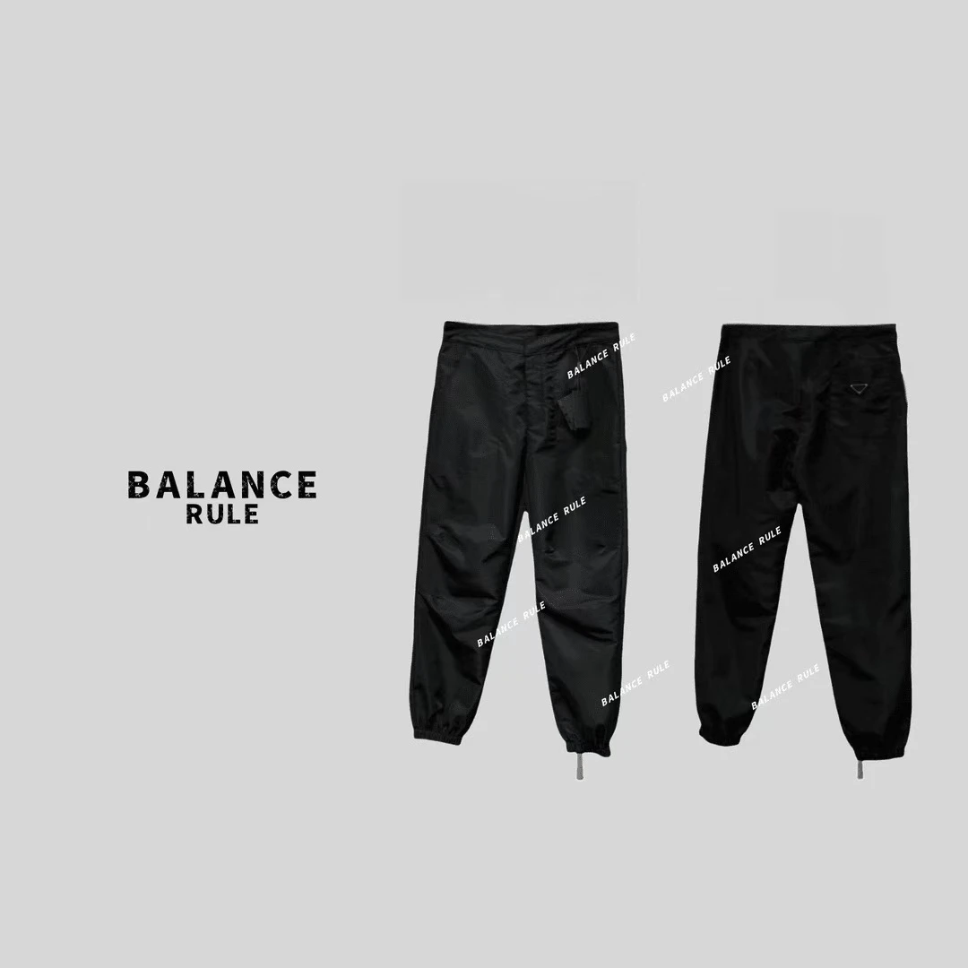 秋季尼龙休闲简约工装束脚裤-【平衡规则】6218