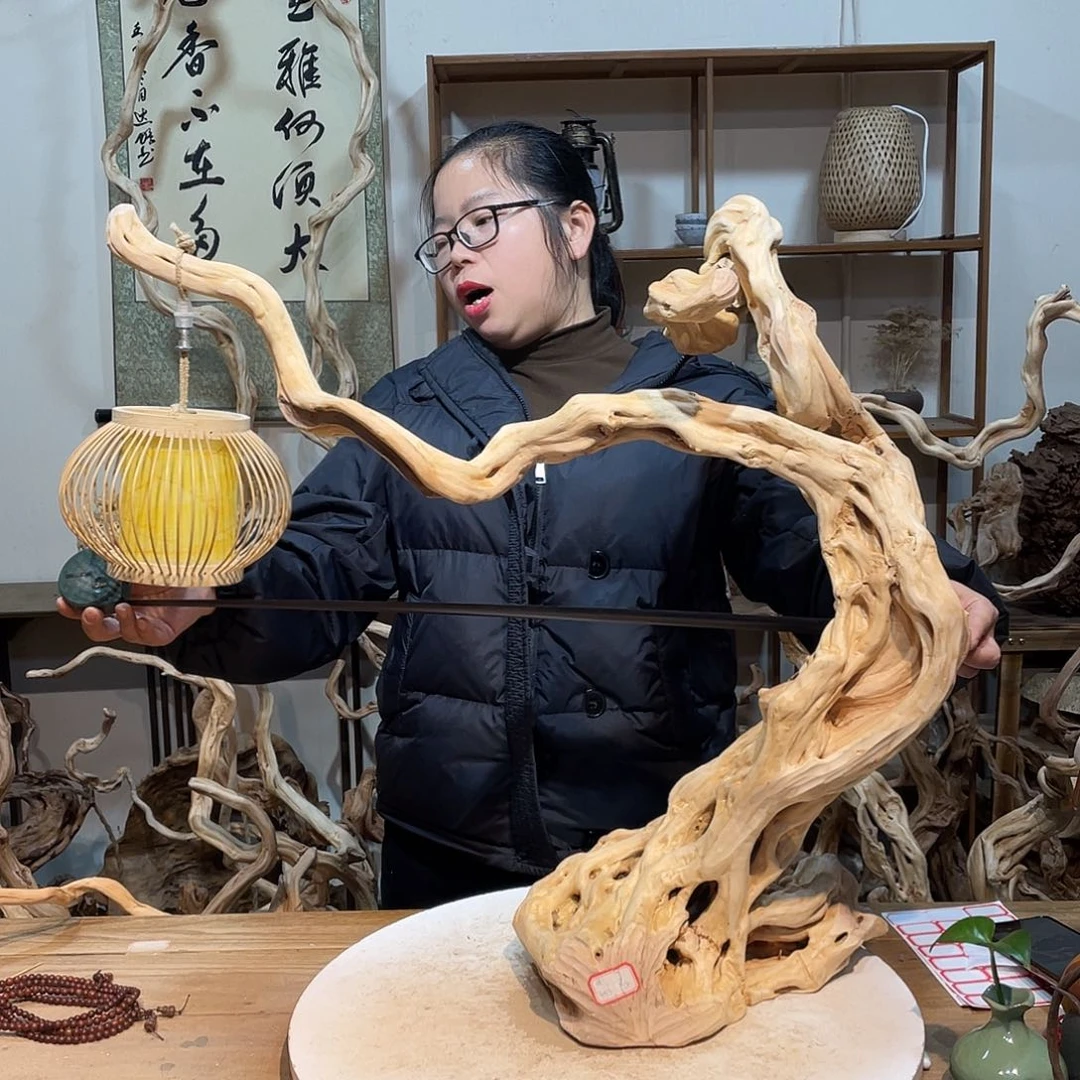 柏木杜鹃根根艺摆件