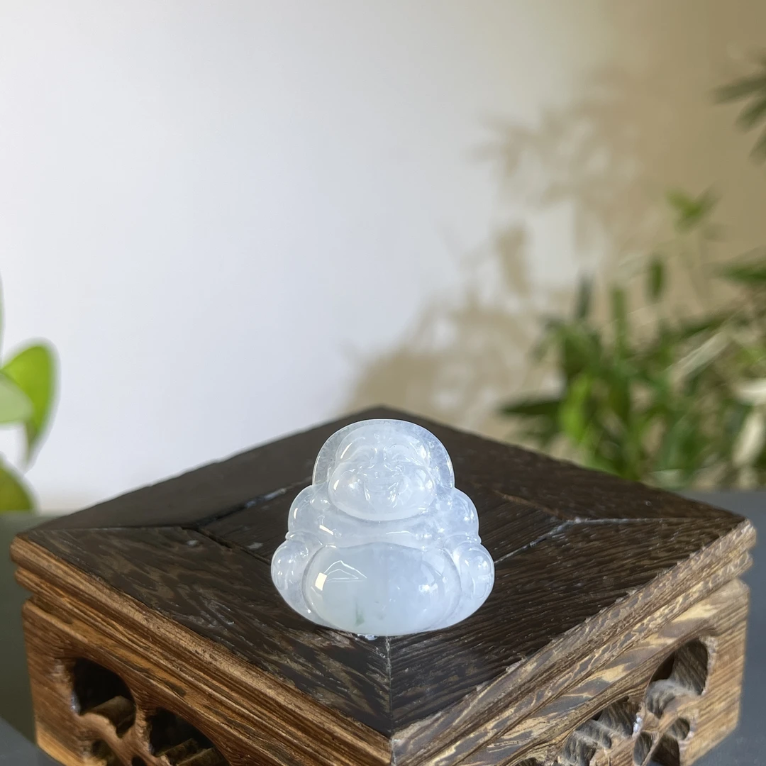 JXB07-128  天然缅甸A货翡翠 佛公