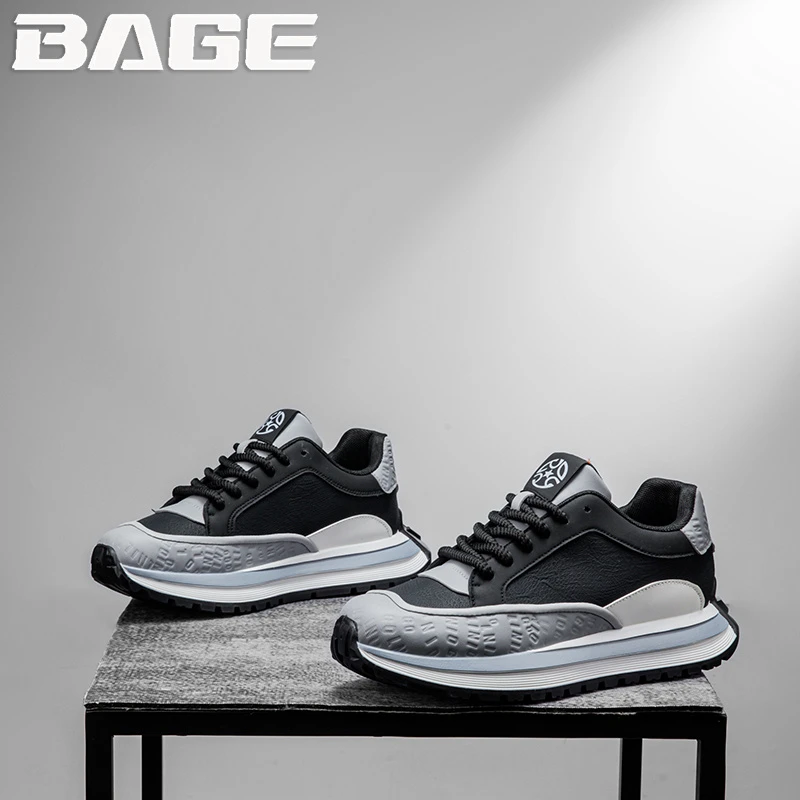 八哥阿甘男鞋冬季小众原创痞帅百搭休闲跑步男士运动增高老爹潮鞋