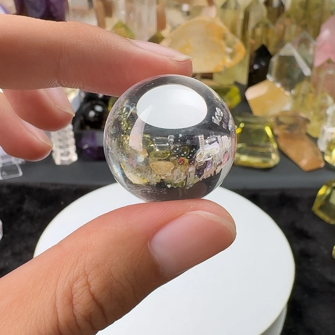 珠宝半成品水晶未镶嵌白水晶球