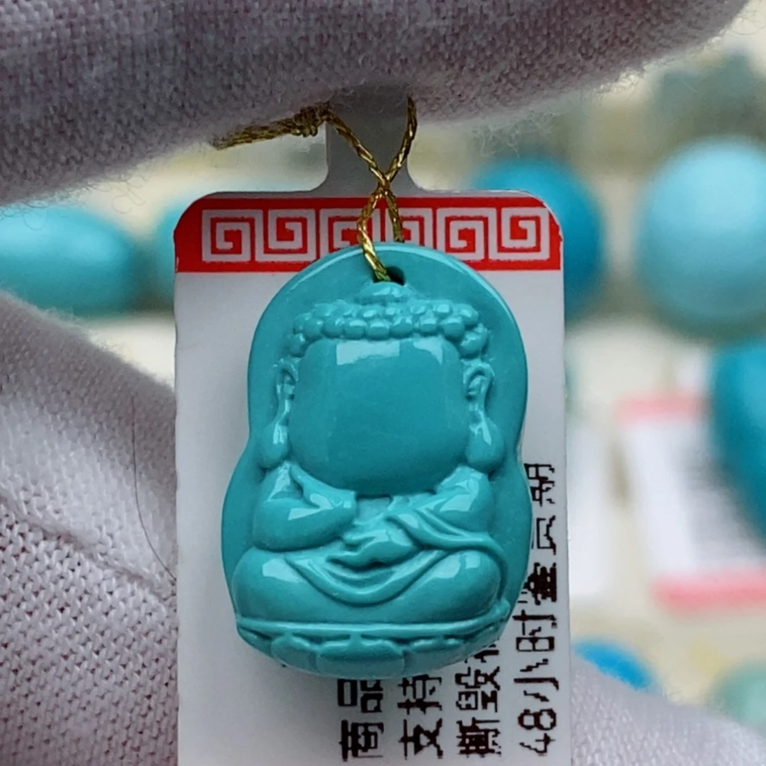 未镶嵌绿松石珠珠