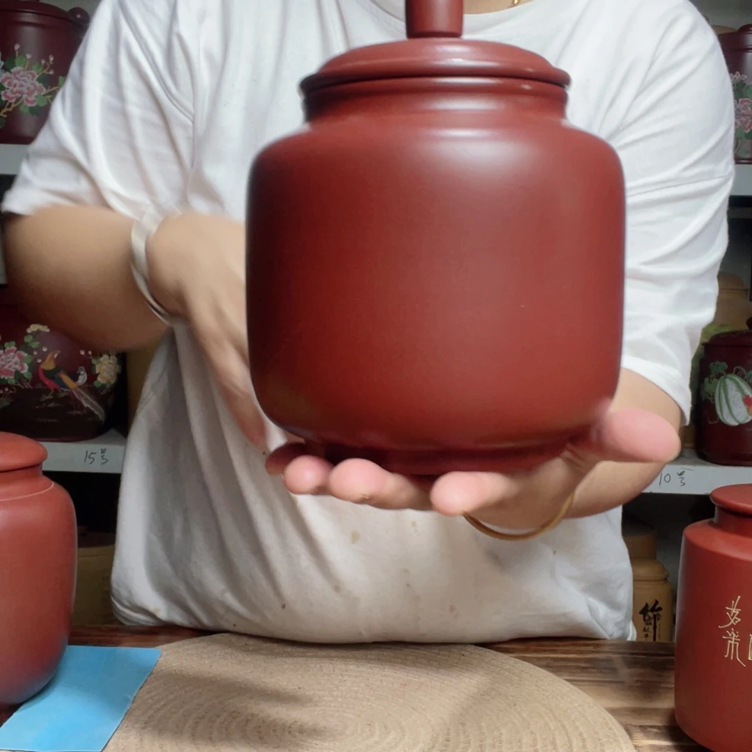 一***絮紫砂茶叶罐今天晚上