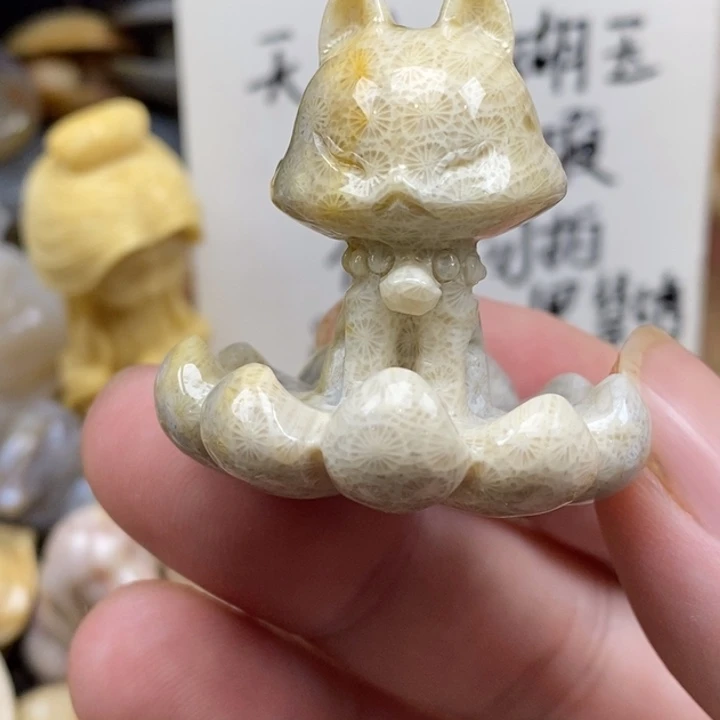 硅化珊瑚（珊瑚玉）未镶嵌颈饰