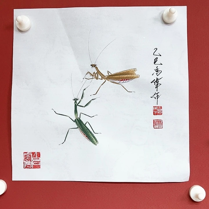 国画冯伟老师国画作品朵