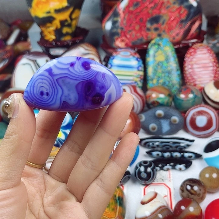 玛瑙/玉髓未镶嵌耳环