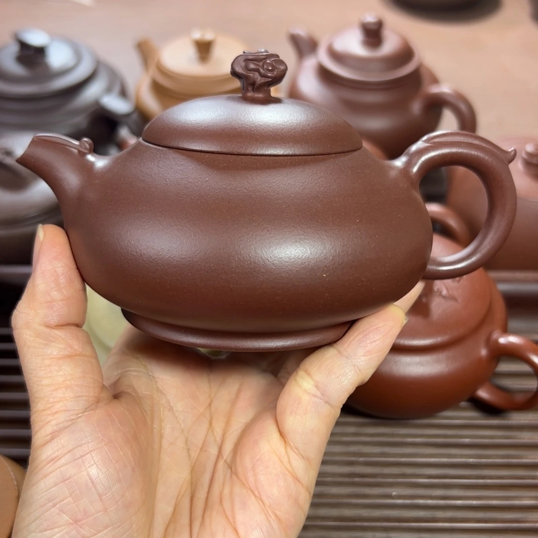 紫泥茶壶龙血砂 龙凤呈祥 230cc