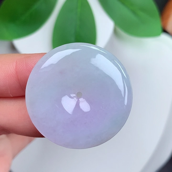 颈饰未镶嵌翡翠平安扣 31.9x5.2mm