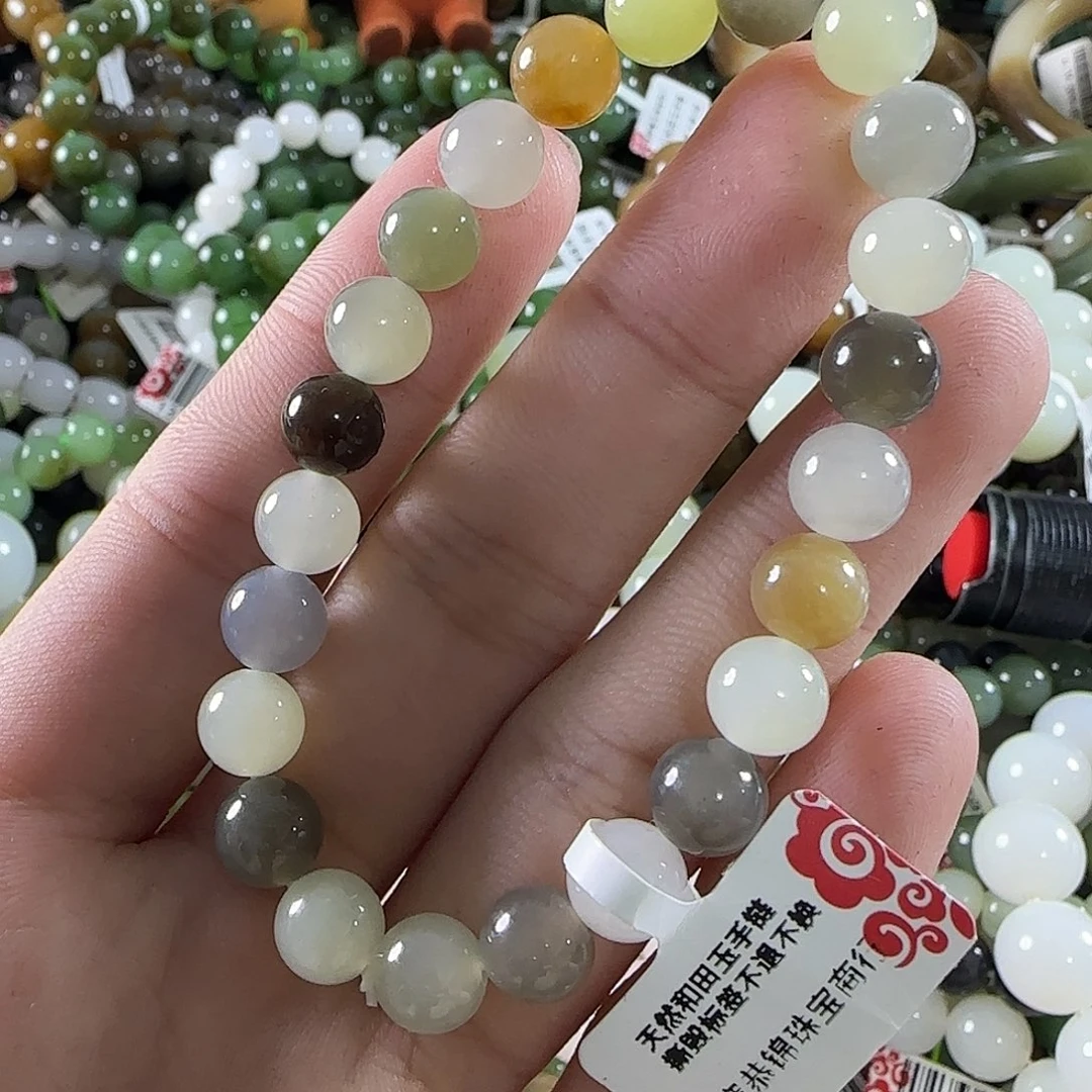 和田玉未镶嵌手链153