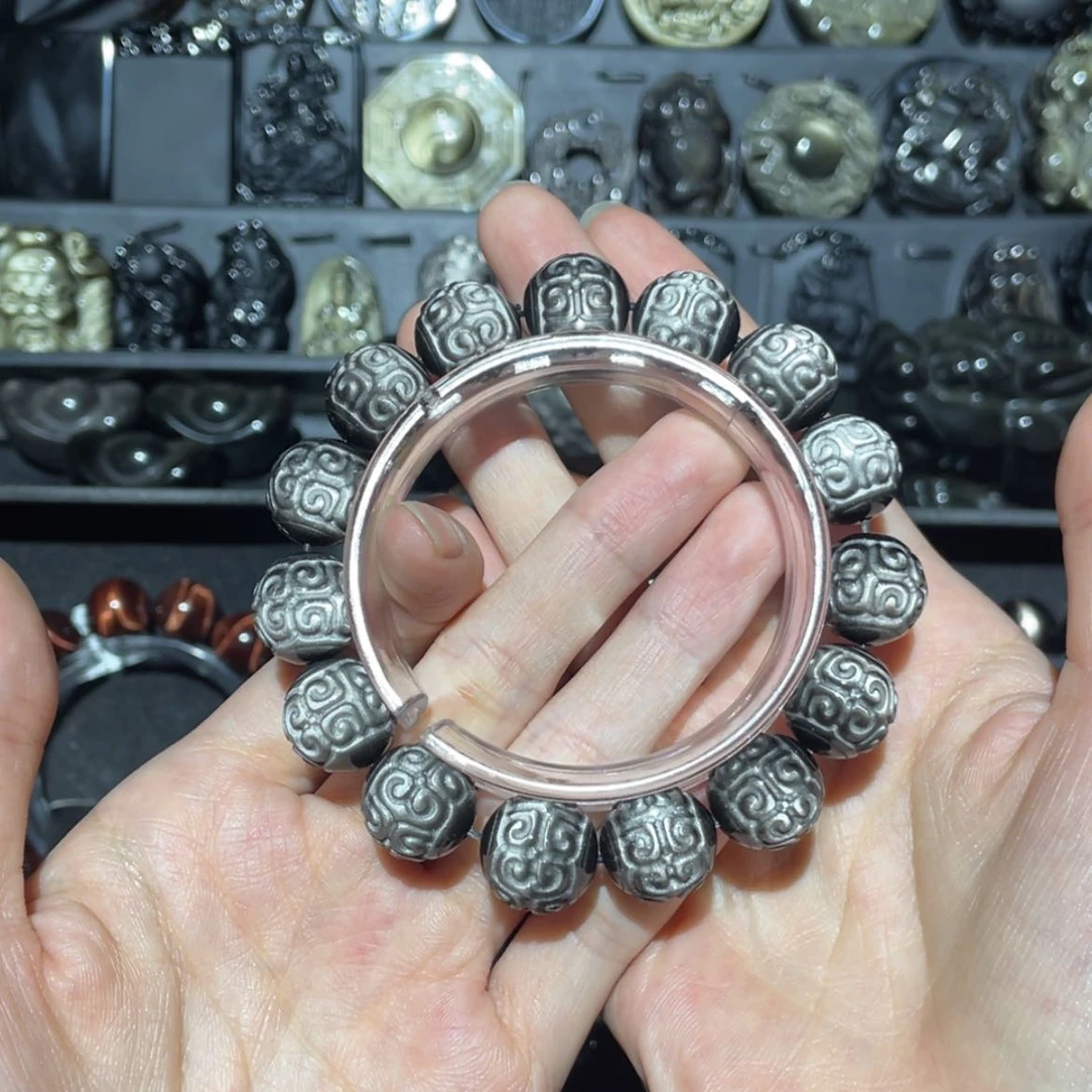 【闪购商品】未镶嵌黑曜岩手链星**光