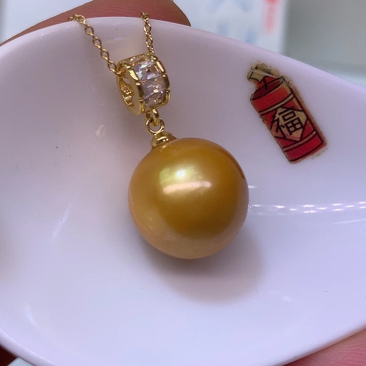 银S925镶嵌耳饰淡水珍珠