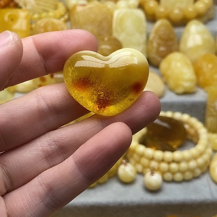 琥珀颈饰未镶嵌琥珀蜜蜡精品吊坠