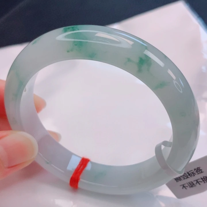 翡翠未镶嵌手镯58圈口