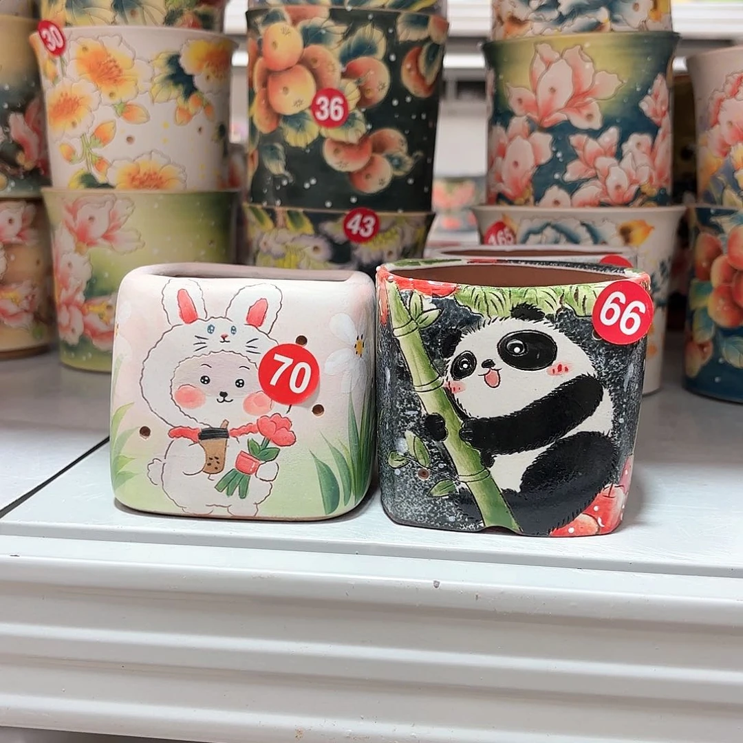 紫砂花盆新*手工花盆默认微瑕