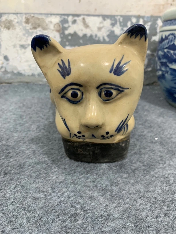 手工手绘陶瓷猫枕，固定连接多样性发货