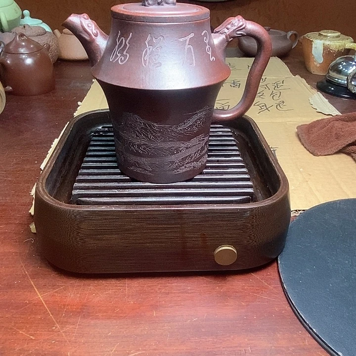 紫砂茶壶柴烧紫砂