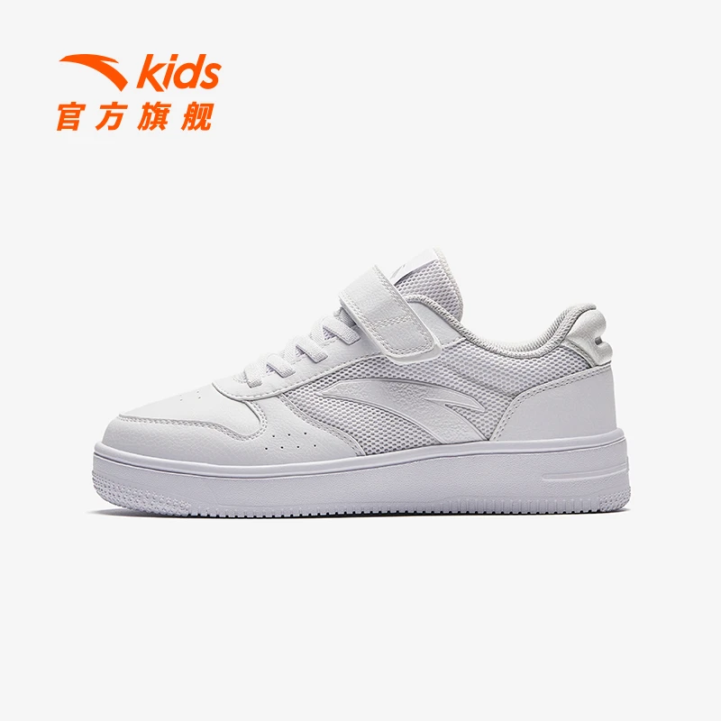 安踏儿童板鞋2024年夏季新款男女大童防滑耐磨舒适休闲百板鞋008S