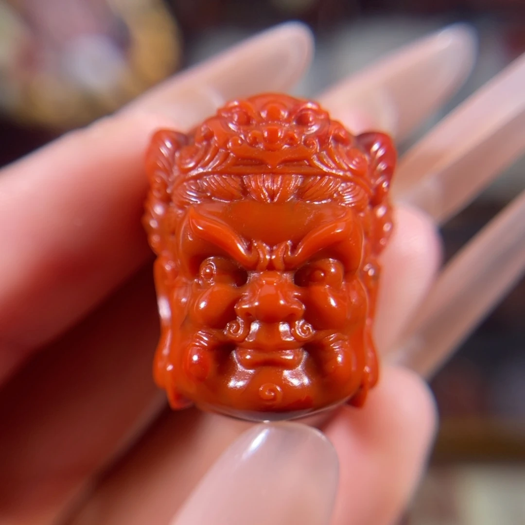 南红玛瑙未镶嵌黄财神26*20.9