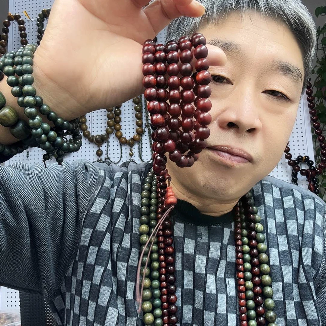 扇子 紫檀1.0手串108粒