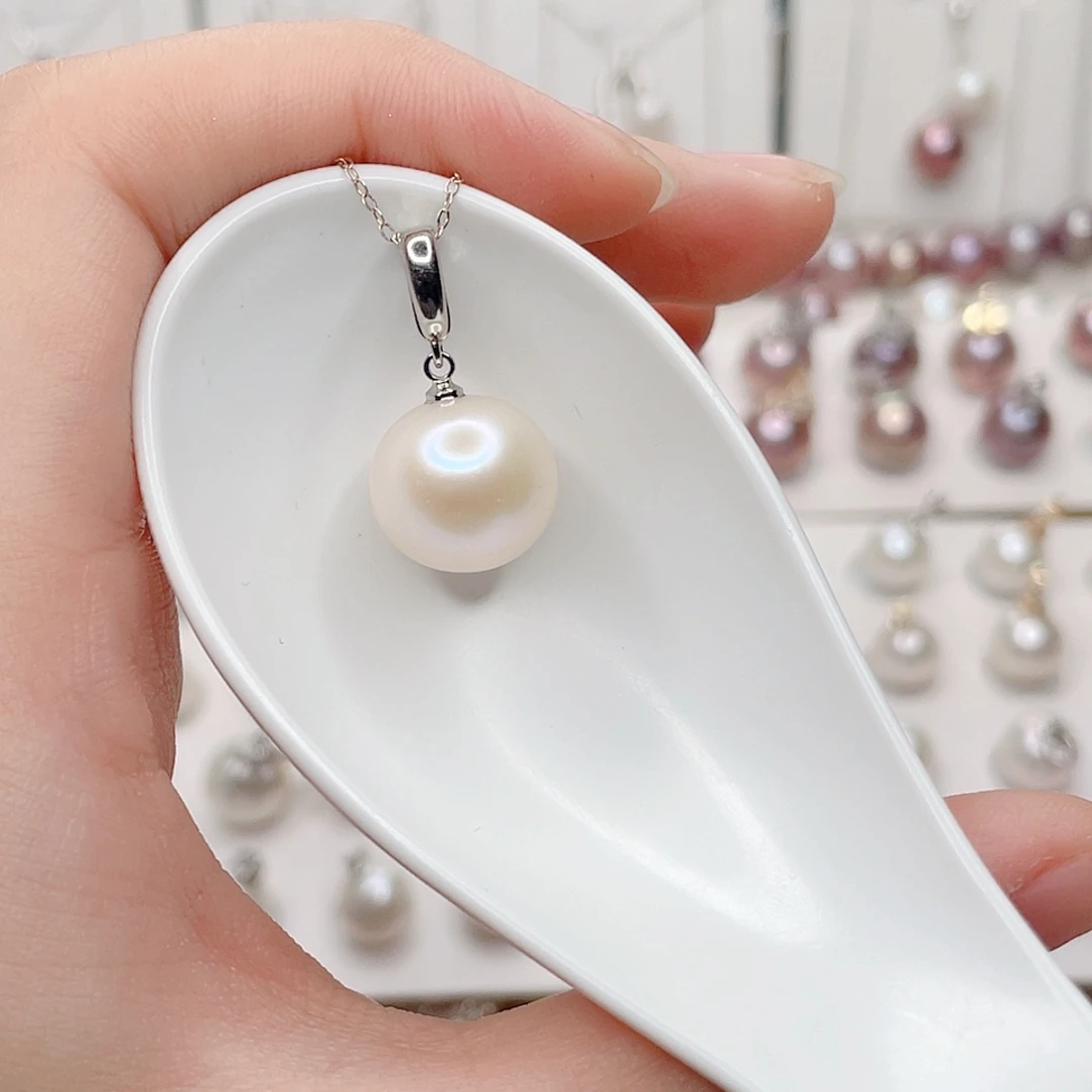 合金淡水珍珠吊坠(赠链)