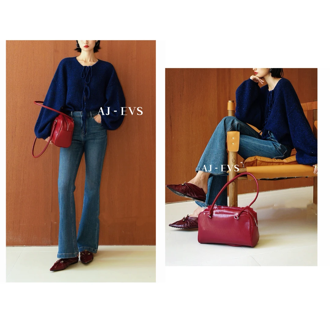 AJ - EVS【冬日魔鬼S型身材显瘦加绒保暖高弹力微喇牛仔裤】