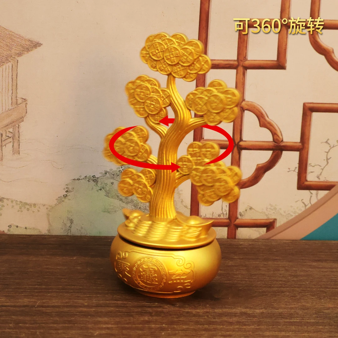 招财进宝金属工艺品居家装饰开业送礼摆件批发锌合金材质