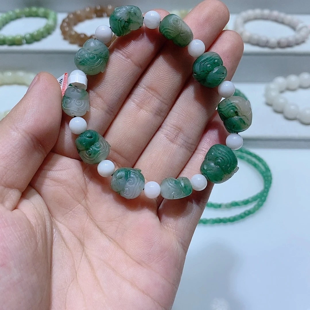 独山玉未镶嵌手串