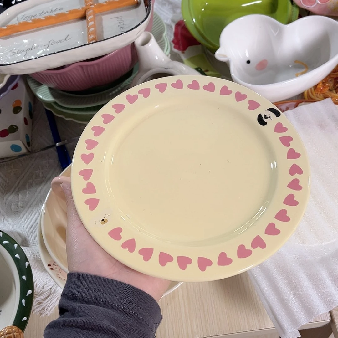 8寸圆盘陶瓷餐具系列