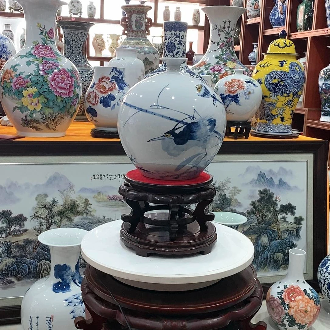 摆件?*景德镇陶瓷花平