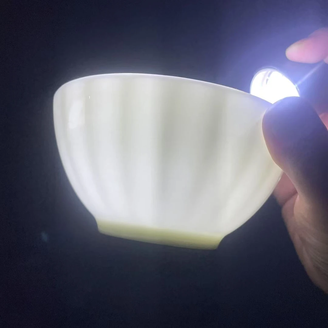 A379⑨】4.75英寸金丽碗4/6/10只纯白唐山骨瓷家用餐具