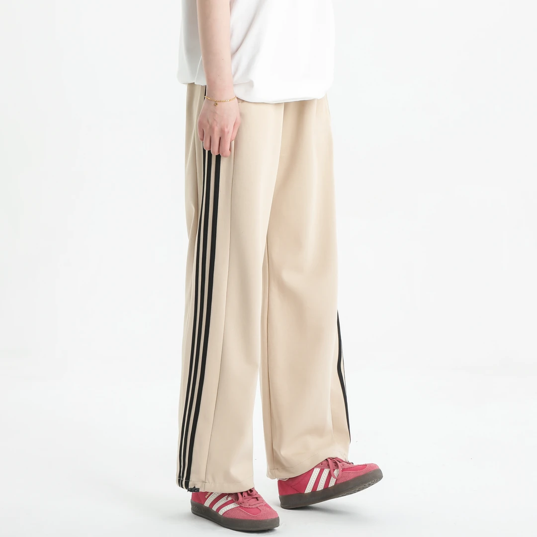 【达人专属】春秋棉休闲裤情侣宽松系带运动卫裤百搭直筒抽绳长裤