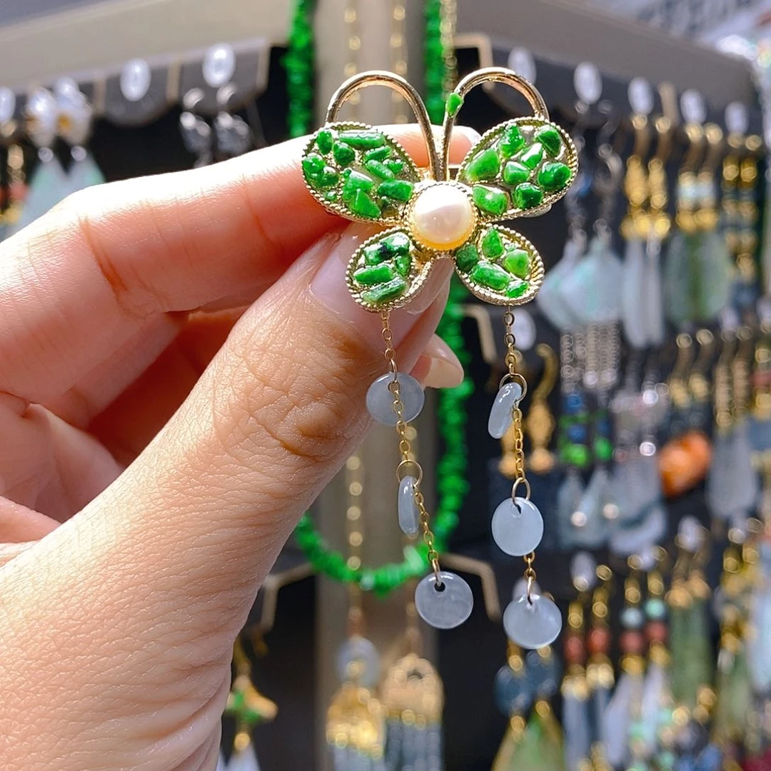 未镶嵌翡翠耳饰翡翠