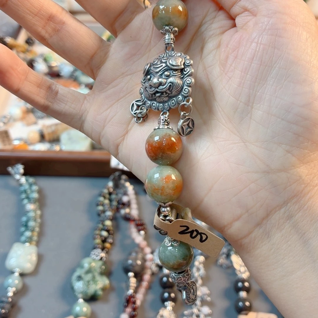 未镶嵌手链翡翠小*满手串