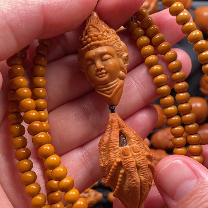 橄榄核手串观音链子