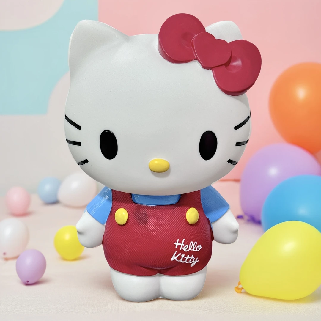 2025新款猫咪凯蒂存钱罐女孩卡通防摔储蓄罐超大容量儿童礼物