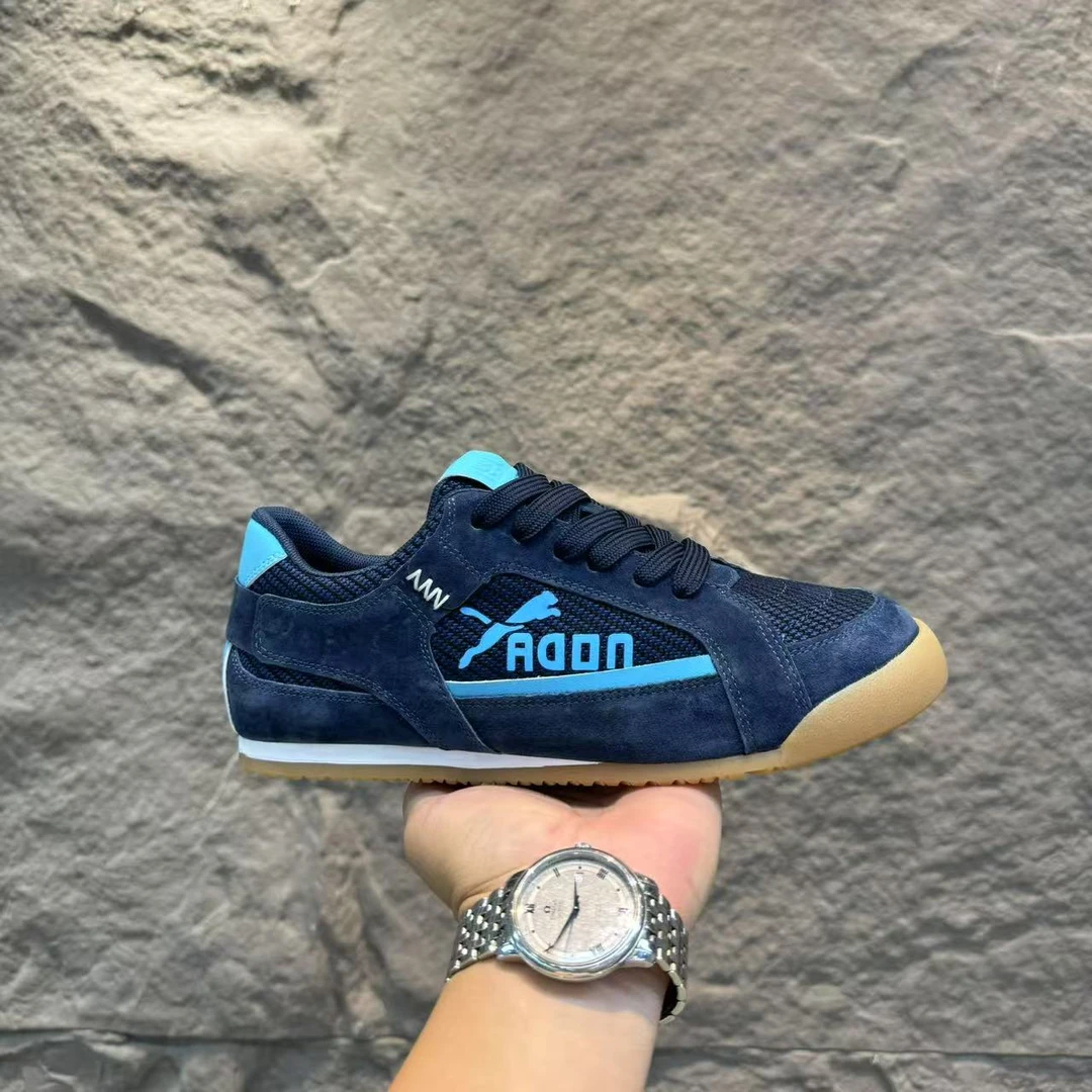 男鞋2025秋季新款透气百搭轻便舒适低帮系带拼色潮流学生休闲鞋