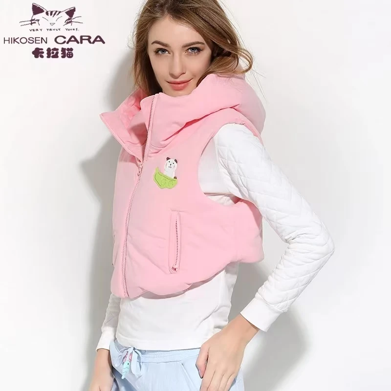 HIKOSEN CARA/卡拉猫个性棉马甲