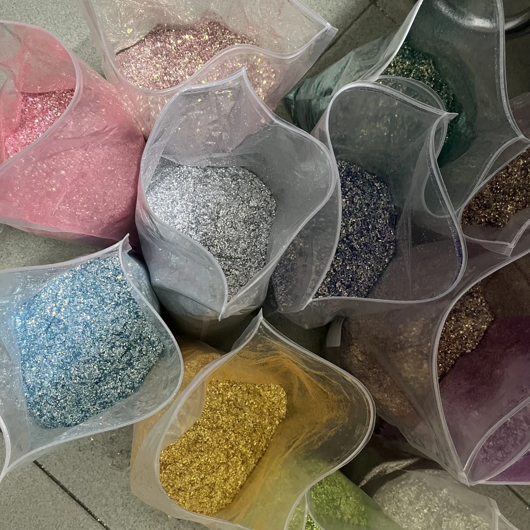 猛男家秋天花还在系列闪粉亮片diy流沙流麻美甲材料