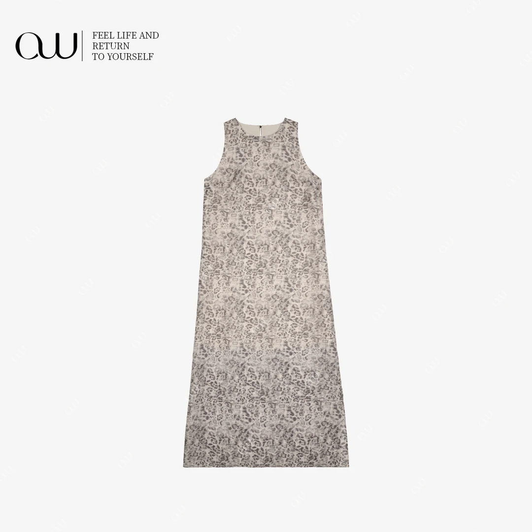 【老白不白】夏季翻领设计师休闲风/简约风极简风连衣裙OW252LY003L